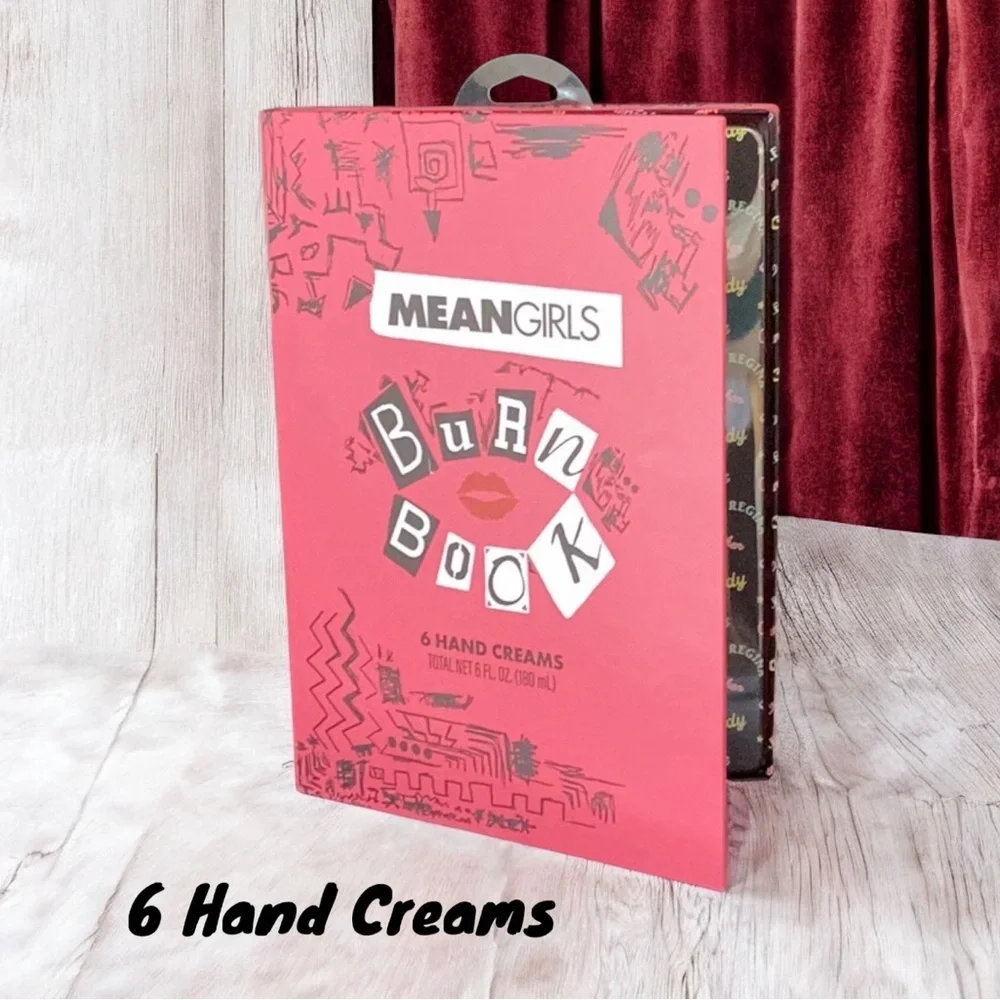Mean Girls Burn Book 6 Hand Cream Set New In Box Gift Set Fan Favorite